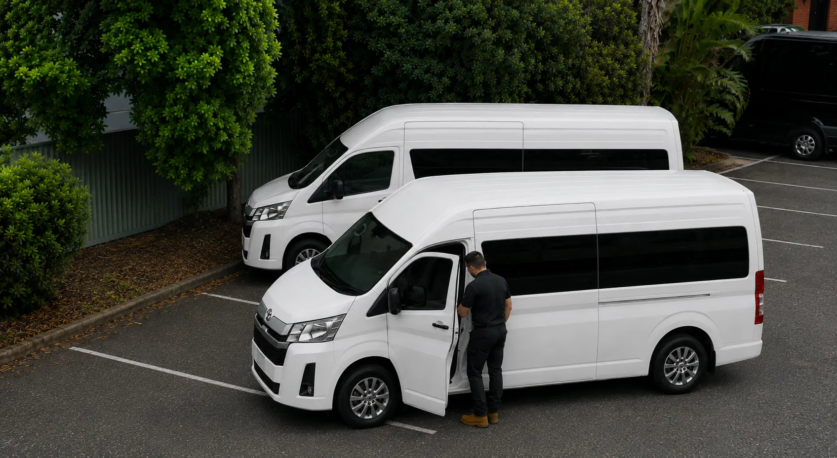 Modern 20 to 21 seater minibus hire Sydney with driver