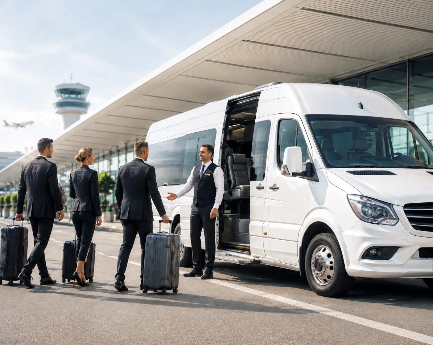 Corporate airport transfers Sydney minibus for executives and business guests